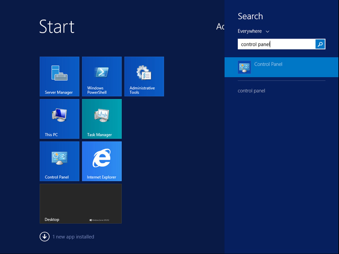 Windows Sanal Sunucu Denetim Masası